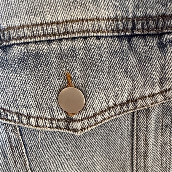 BiBi Light Blue Denim Ruffle Vest - Picture 4 of 6